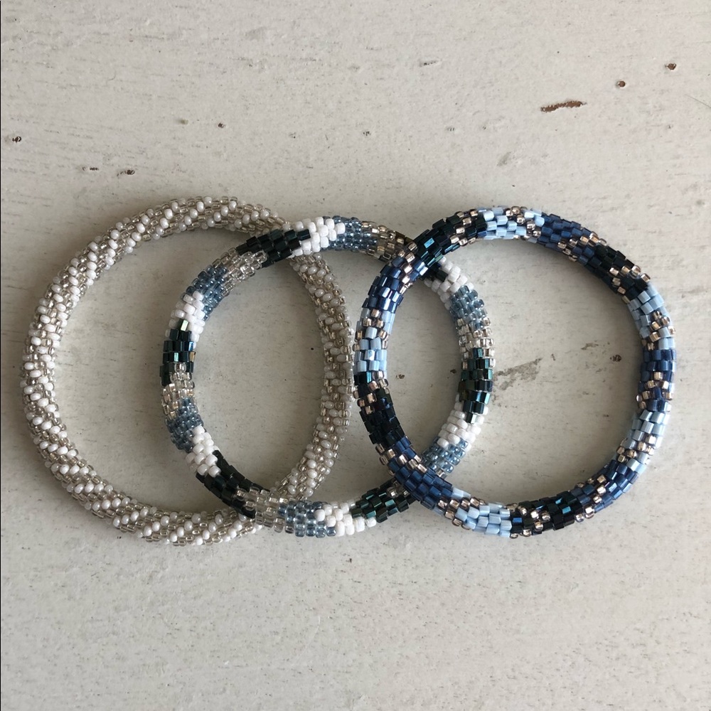 Lily and Laura | Set of 3 beaded bracelets